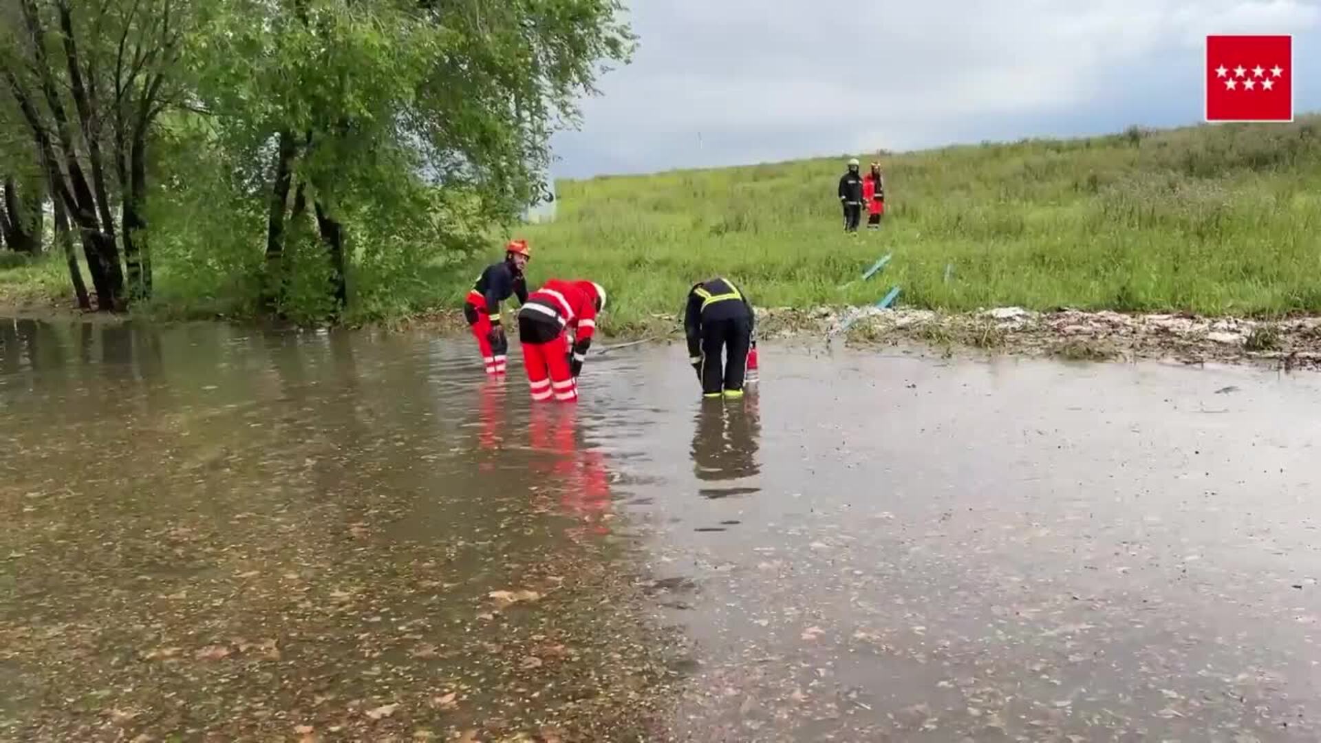 Los Bomberos de la Comunidad gestionan 29 expedientes por la granizada