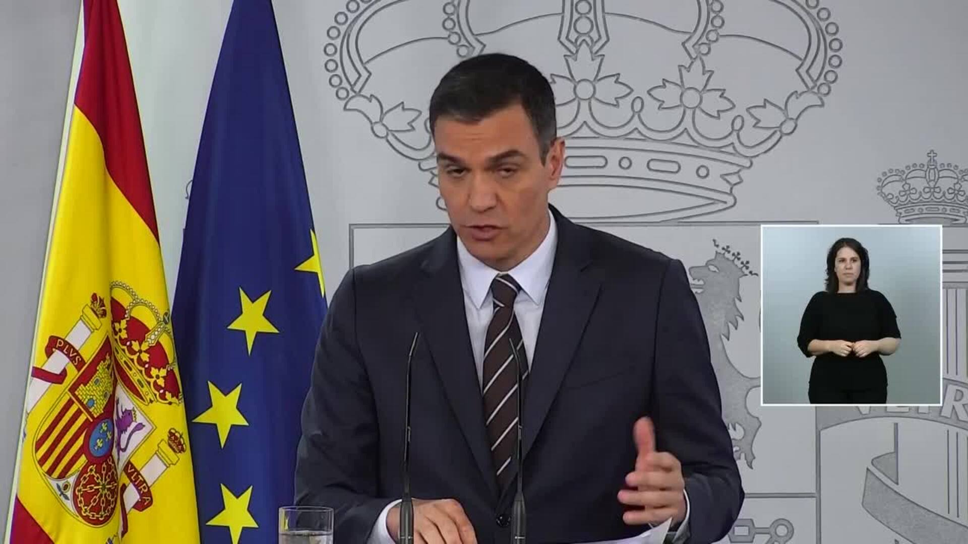 Sánchez critica a los partidos que vinculan feminismo y Covid-19