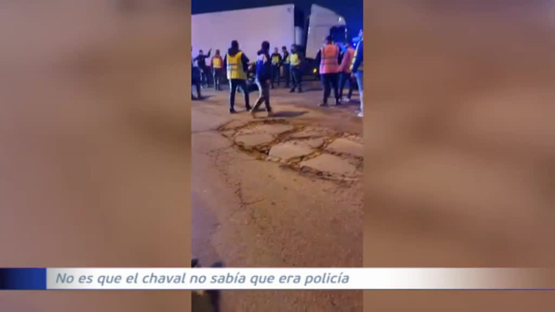 Herido de bala un piquete durante la huelga de transportistas en San Fernando de Henares (Madrid)