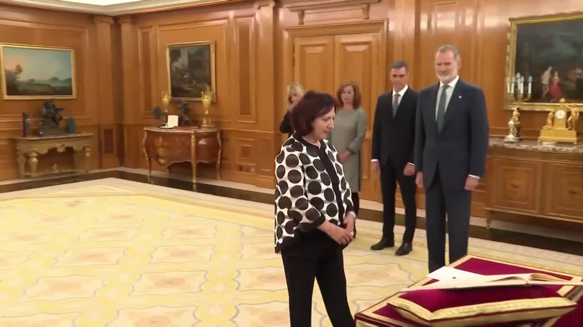 Teresa Peramato promete su cargo como fiscal general del Estado ante el Rey