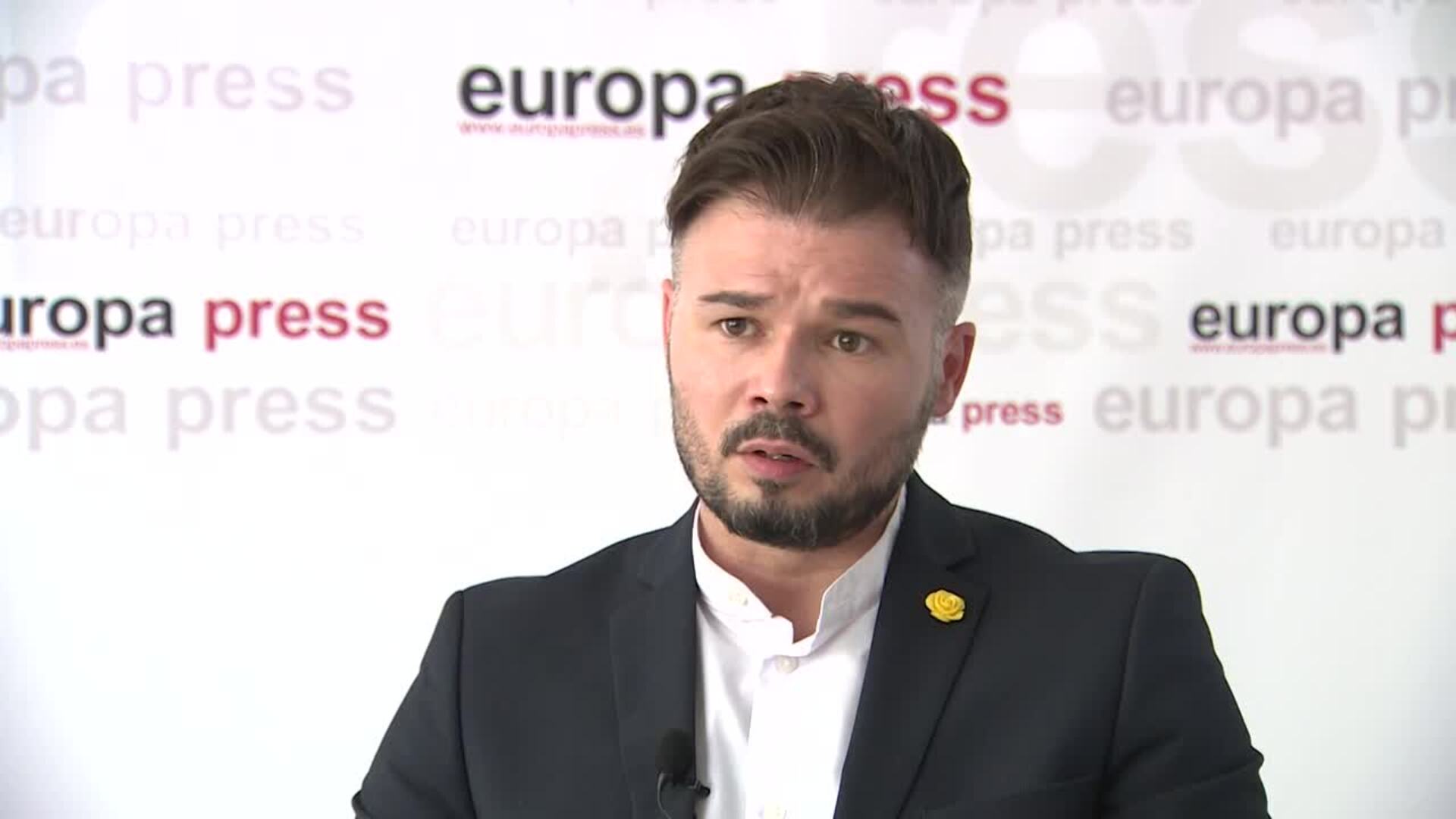 Rufián asume que ERC no es imprescindible para el Gobierno