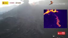 El volcán de La Palma es una «fuente de lava» de 600 metros de altura