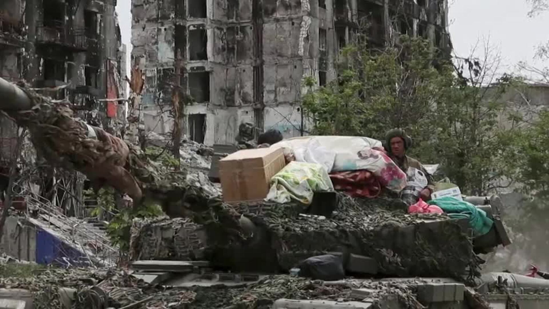 Una ucraniana descubre que los rusos robaron sus pertenencias