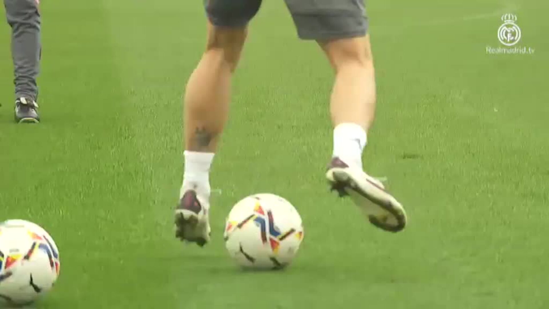 Último entrenamiento del Real Madrid antes de visitar al Valencia en Mestalla