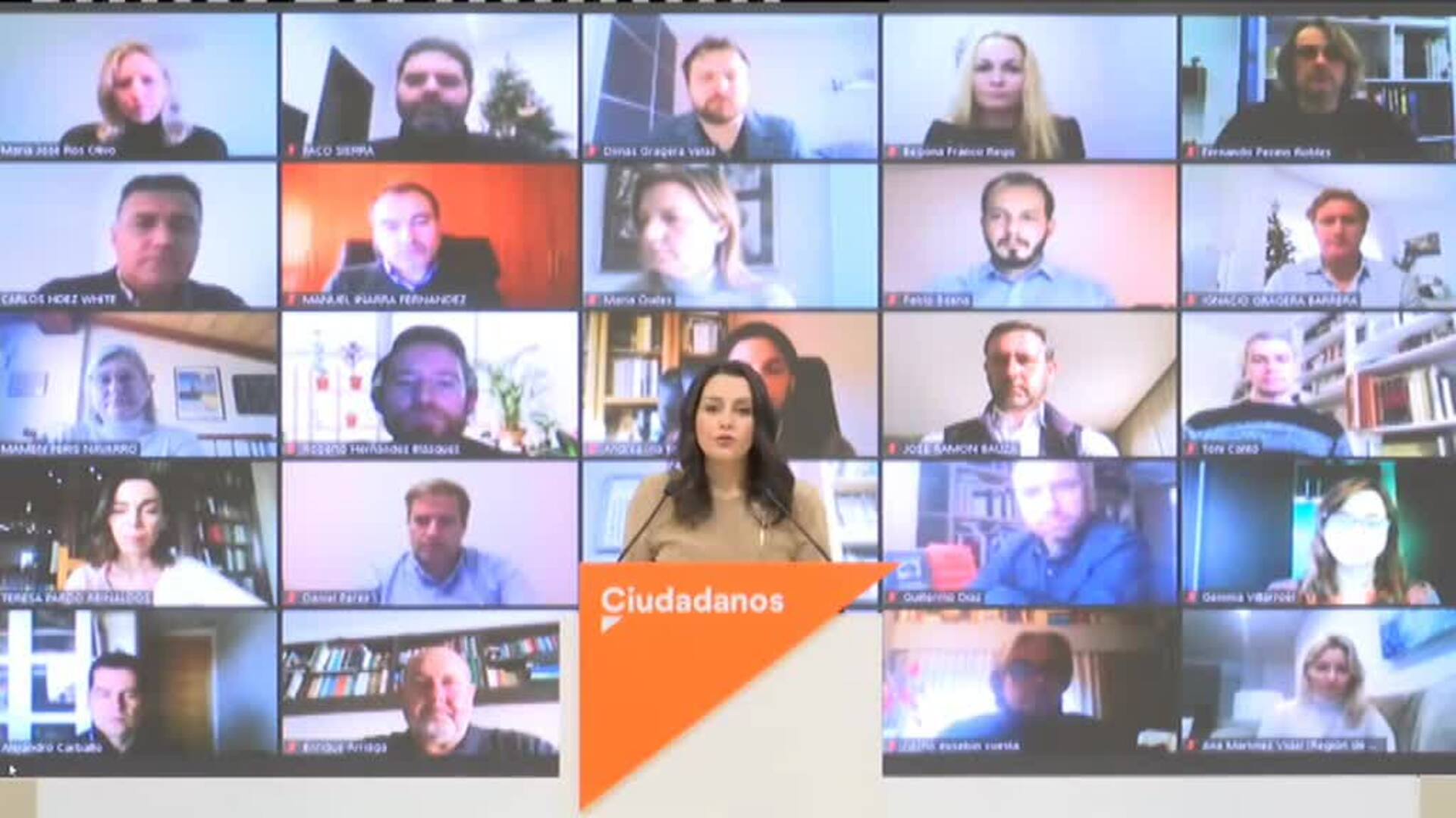 Arrimadas acusa al Gobierno de &quot;lavarse las manos&quot; por no imponer a toda España un &quot;plan de Navidad&quot;