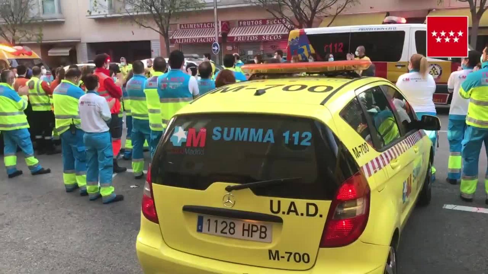 Aplauso en honor al médico de SUMMA 112 fallecido