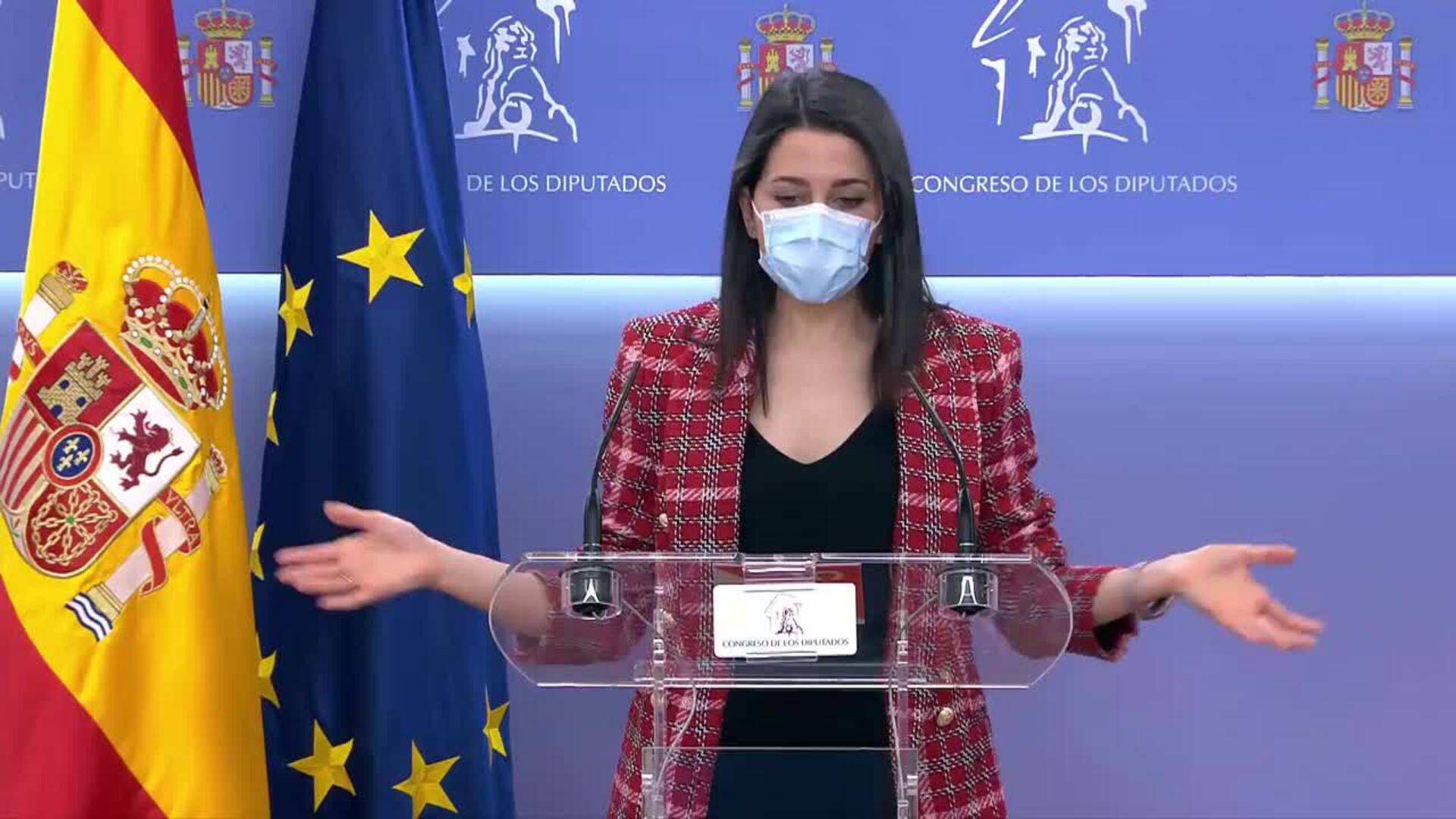 Arrimadas se abre a acordar un plan b al estado de alarma