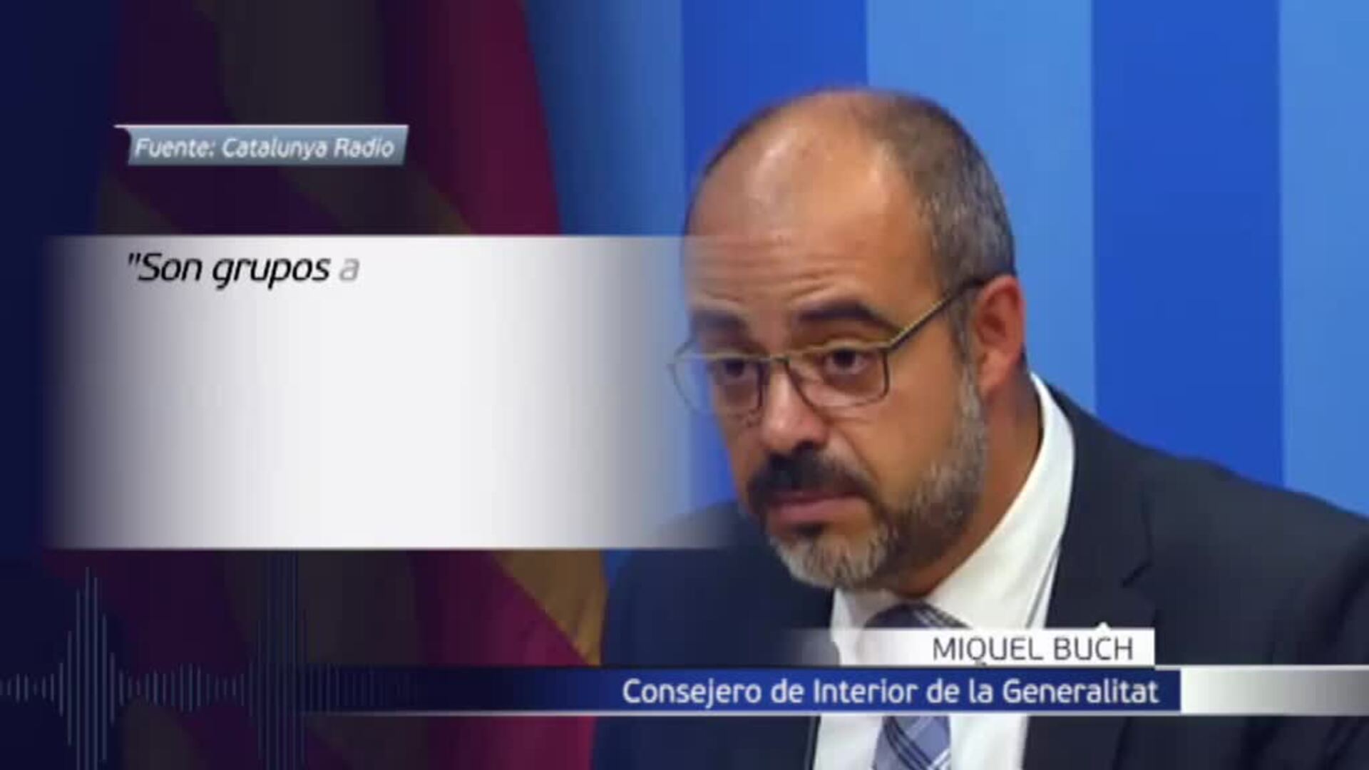Torra considera que los autores de los destrozos son &quot;infiltrados&quot;