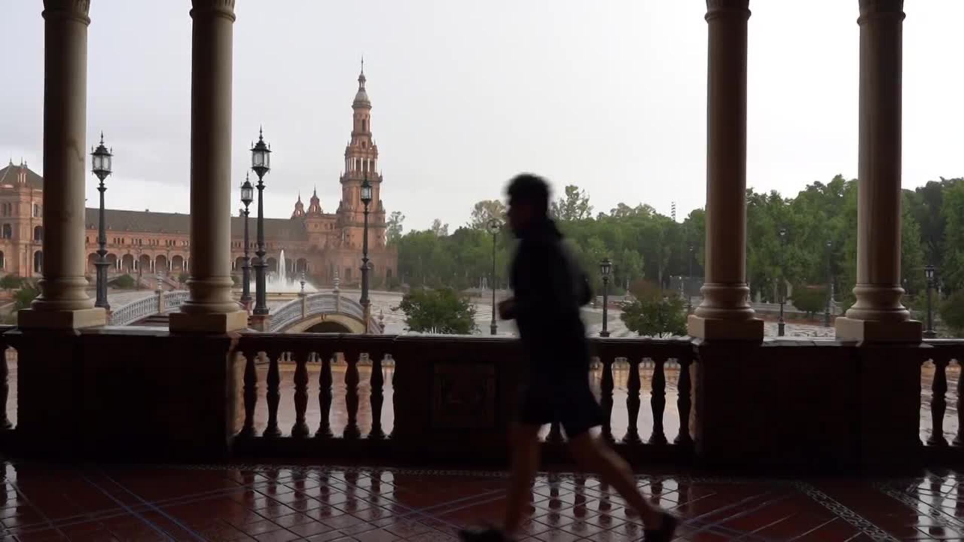 En Sevilla, la lluvia ha sido la protagonista en la fase 1