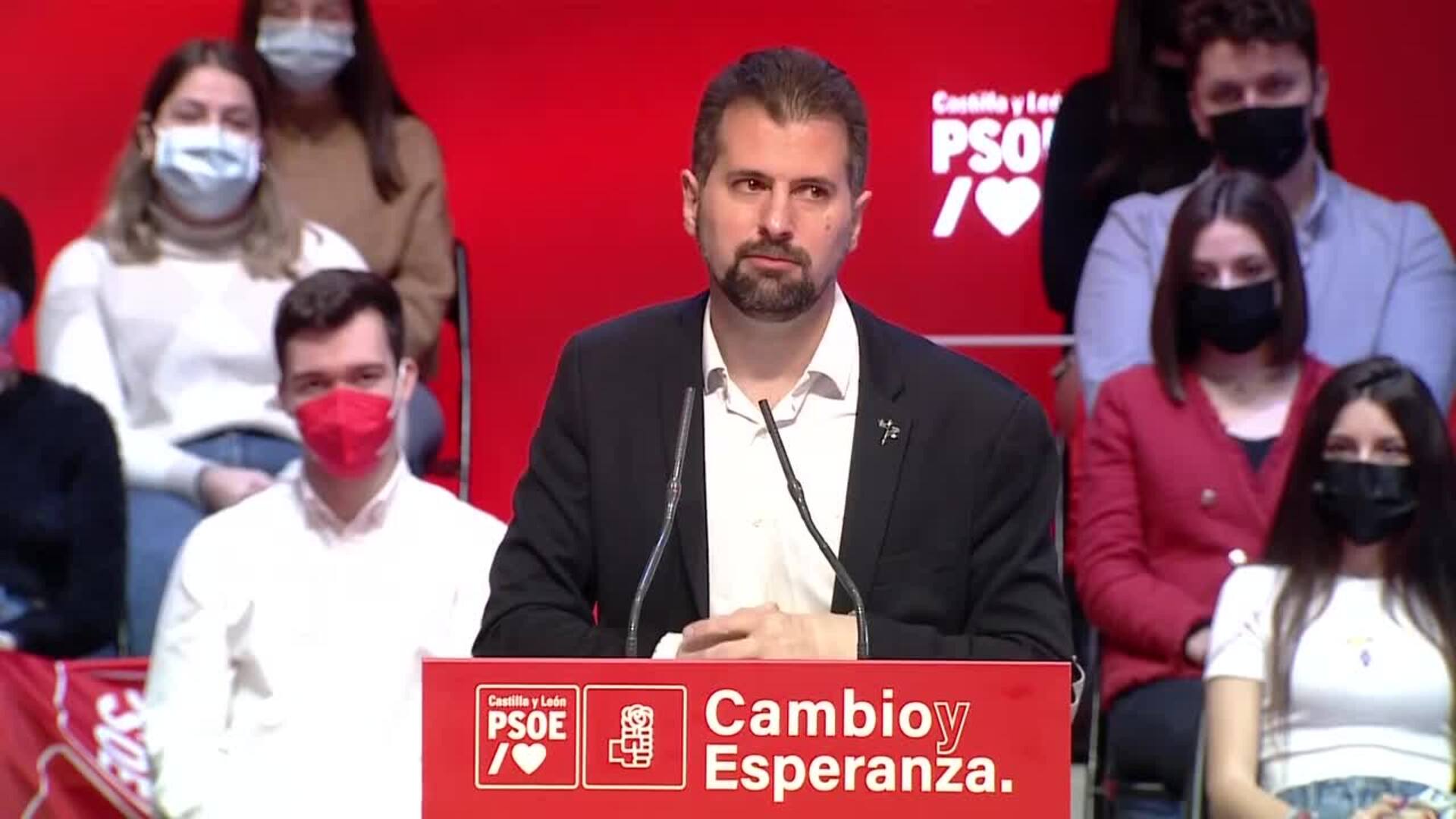 Tudanca advierte a Mañueco que no llegará a la Junta