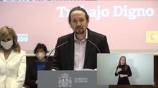 Pablo Iglesias traspasa sus carteras a Yolanda Díaz e Ione Belarra: «Quedan en buenas manos»