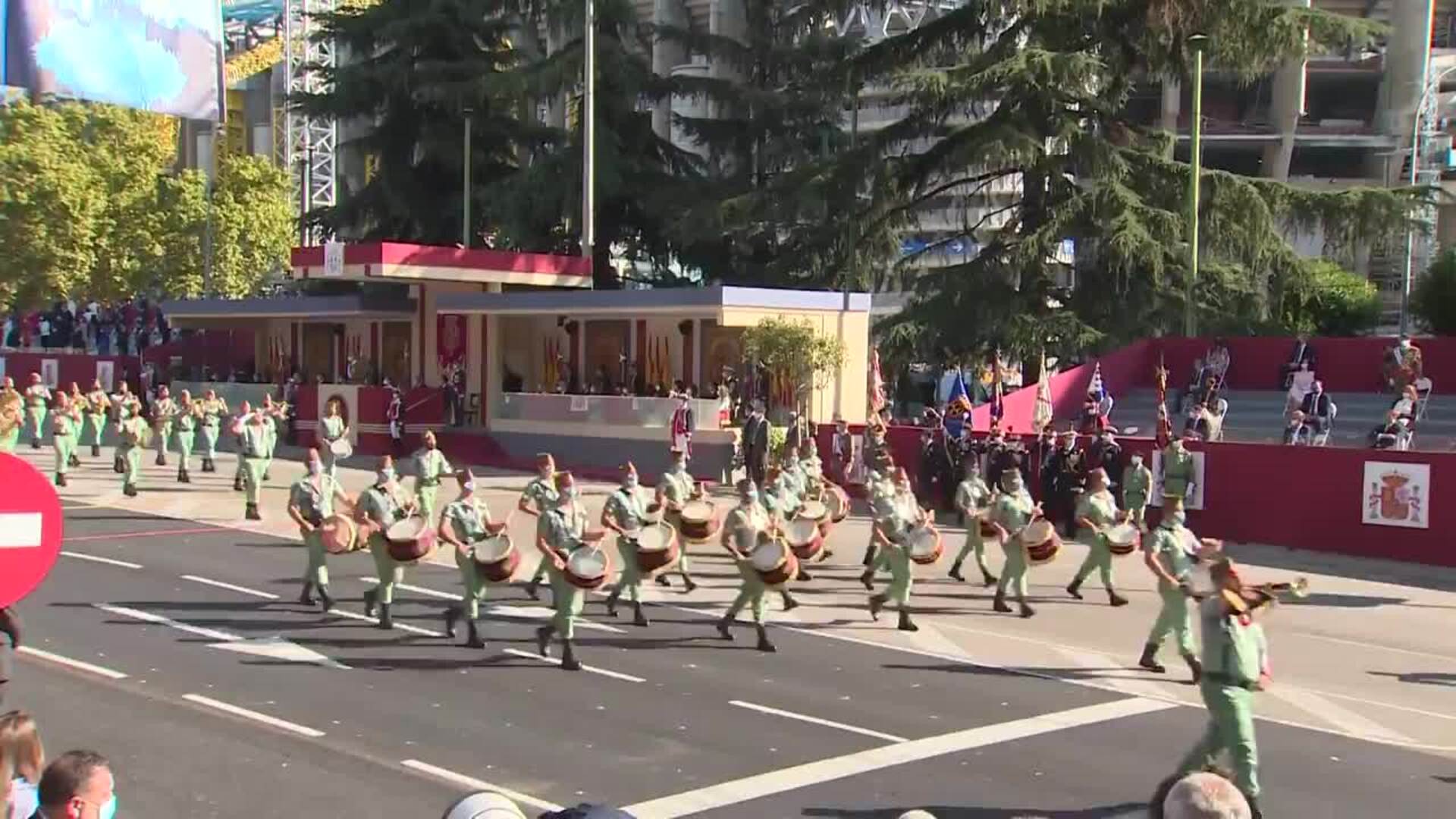 La cabra de la Legión vuelve a acaparar las miradas este 12-O