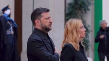 Meloni recibe a Zelenski en Roma