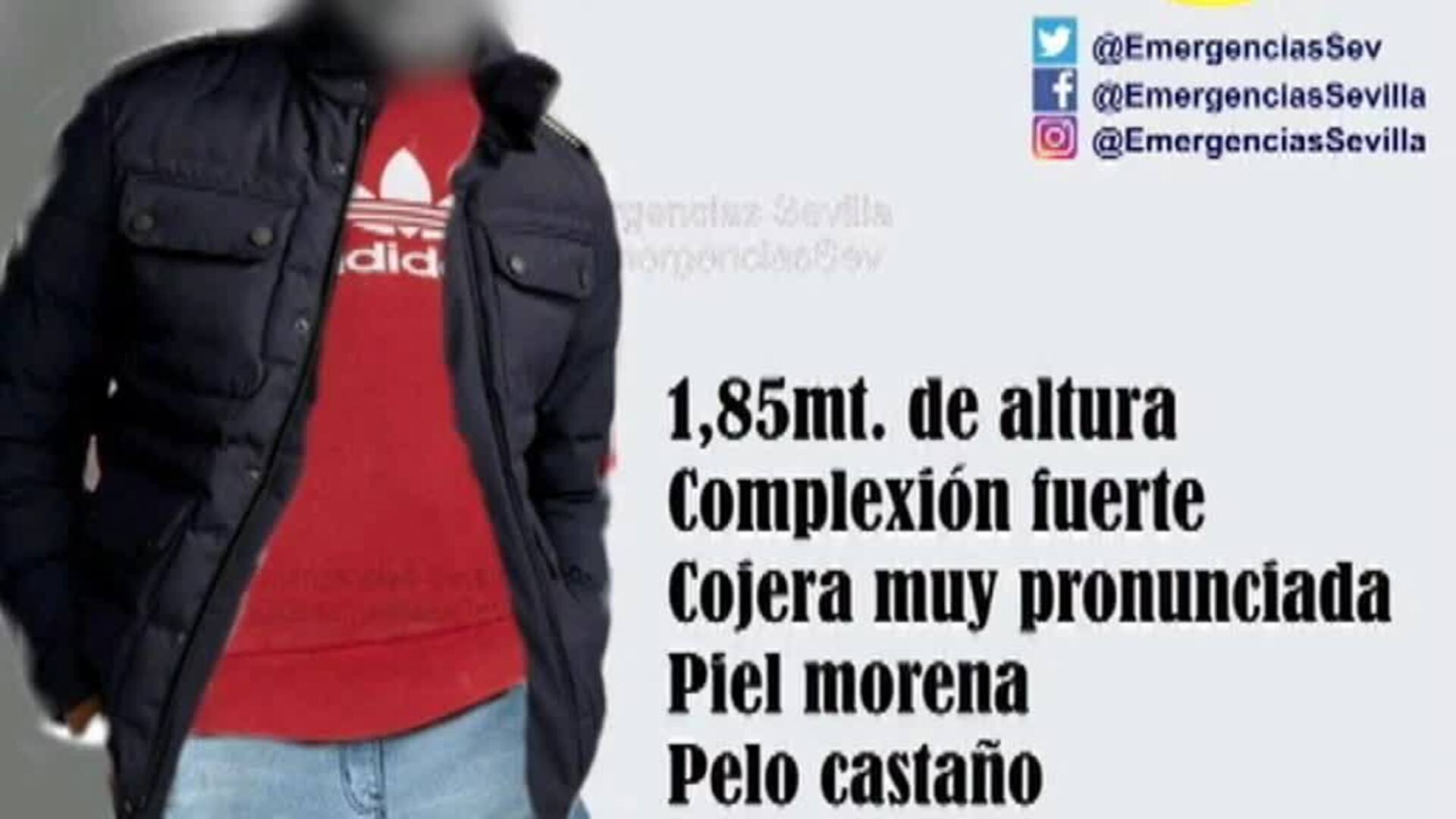 La policía local de Sevilla difunde un retrato robot del violador detenido en Sevilla