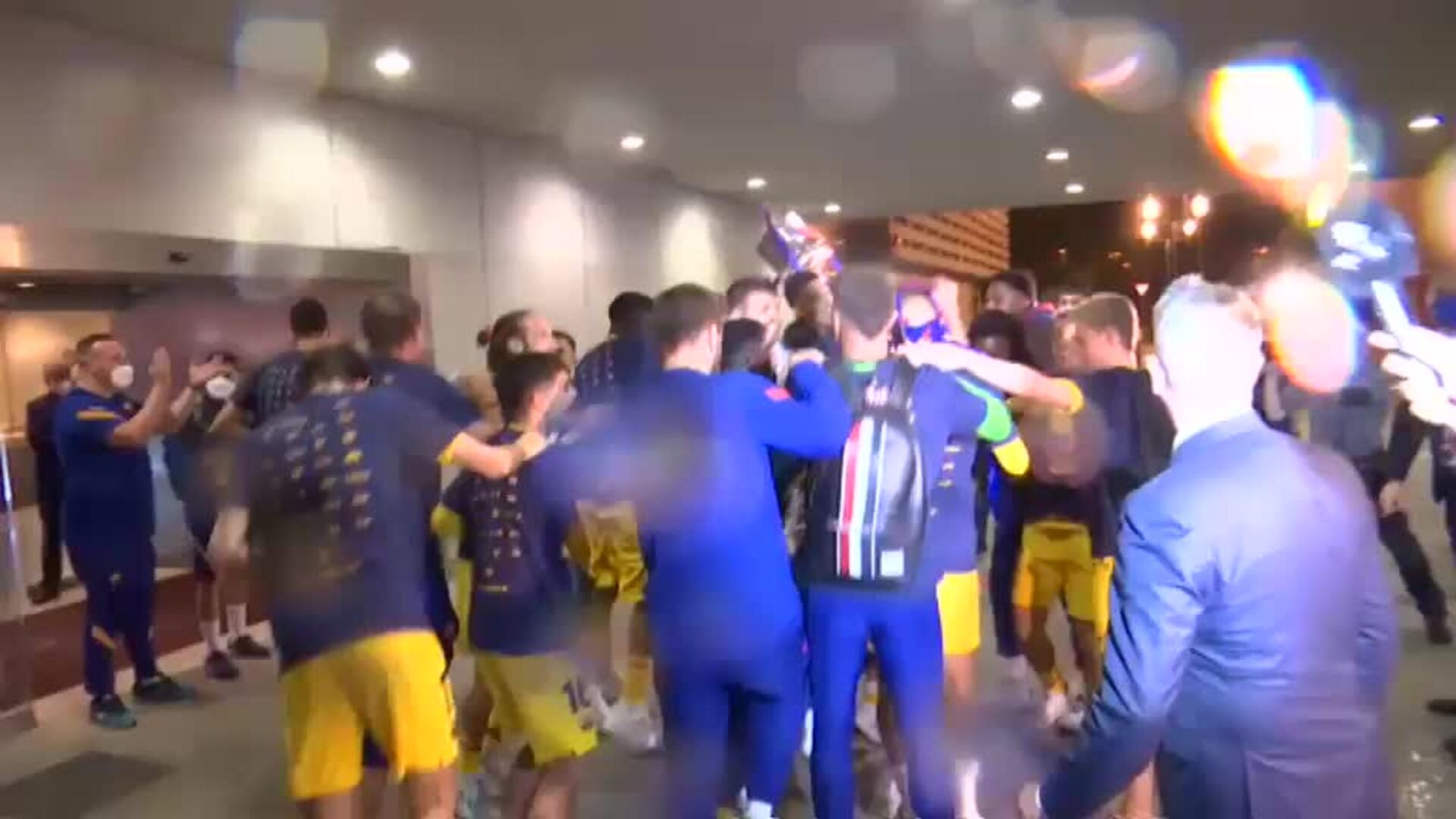 Euforia culé tras conquistar la Copa del Rey ante el Athletic