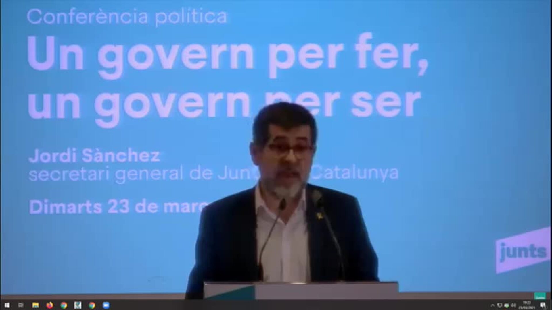 Jordi Sànchez advierte que &quot;un Govern de coalición requiere confianzas y lealtades&quot;