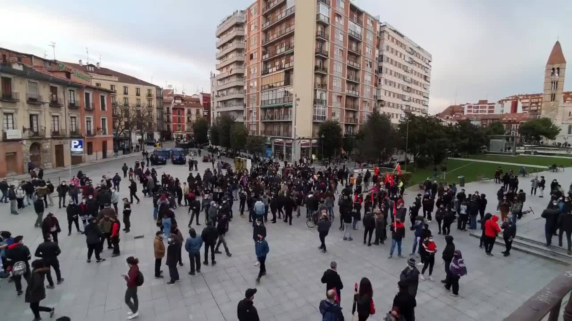 Protesta en Valladolid contra la prisión del rapero Pablo Hasel