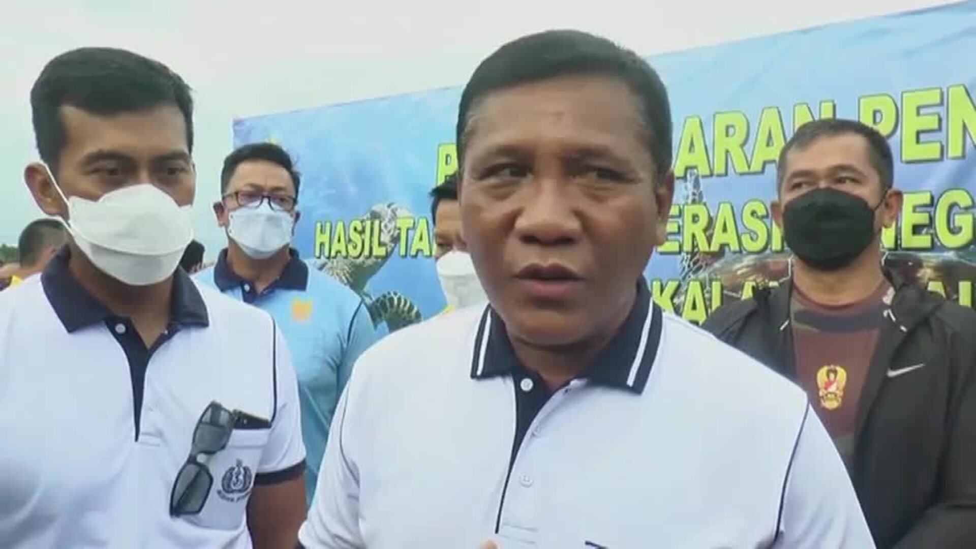 Las autoridades indonesias liberar en Bali a 33 tortugas marinas