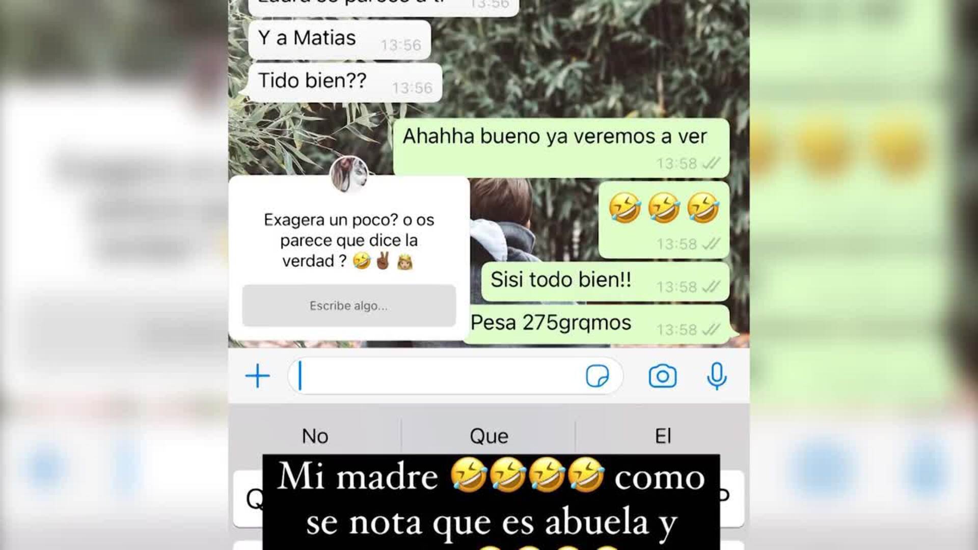 Laura Matamoros desvela a quién se parece su bebé