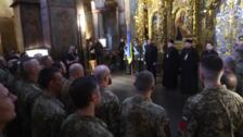 Ceremonia de graduación de capellanes del Ejército Ucraniano en Kiev