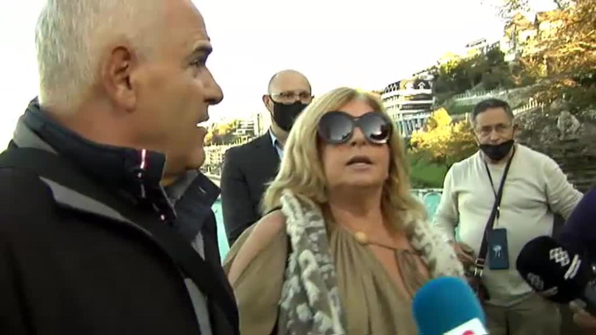 Tensión en Donosti entre miembros de Covite y los manifestantes de una marcha a favor del acercamiento de presos de ETA