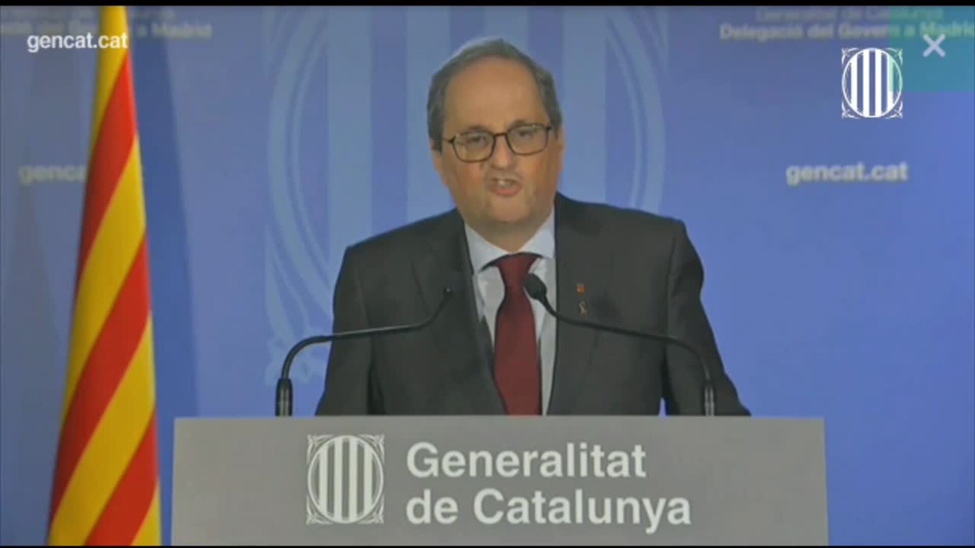 Quim Torra descarta elecciones ante su más que probable inhabilitación