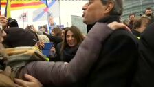 Bajas notables en la comitiva independentista que ha acompañado a Puigdemont a Estrasburgo