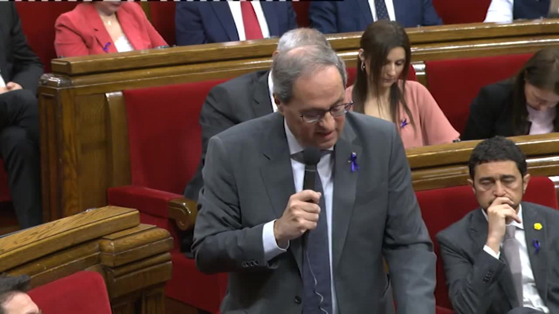 Torra quiere acordar en la mesa de negociación la fecha del referéndum