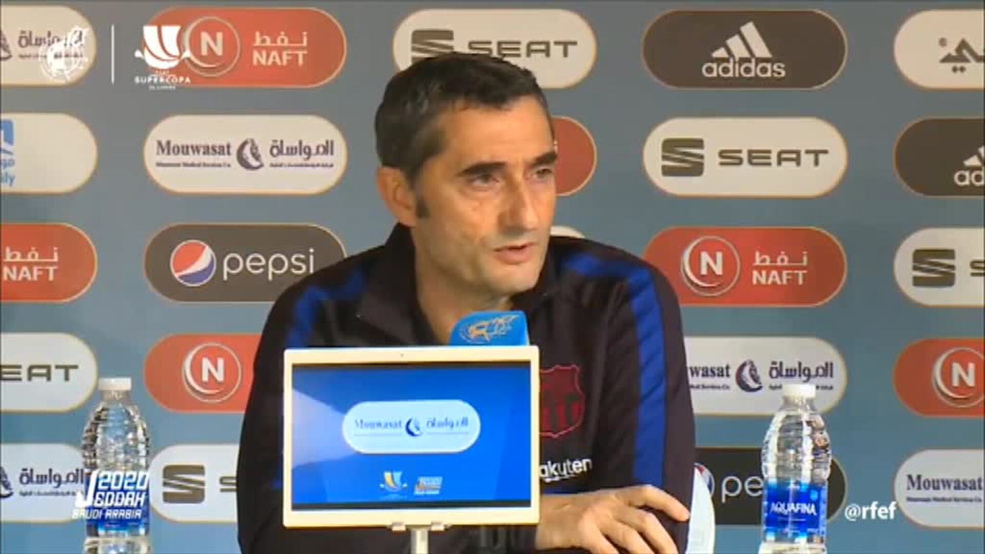 Valverde: &quot;De momento solo tenemos un partido y es el de mañana&quot;