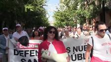 Manifestación por la sanidad pública en Granada