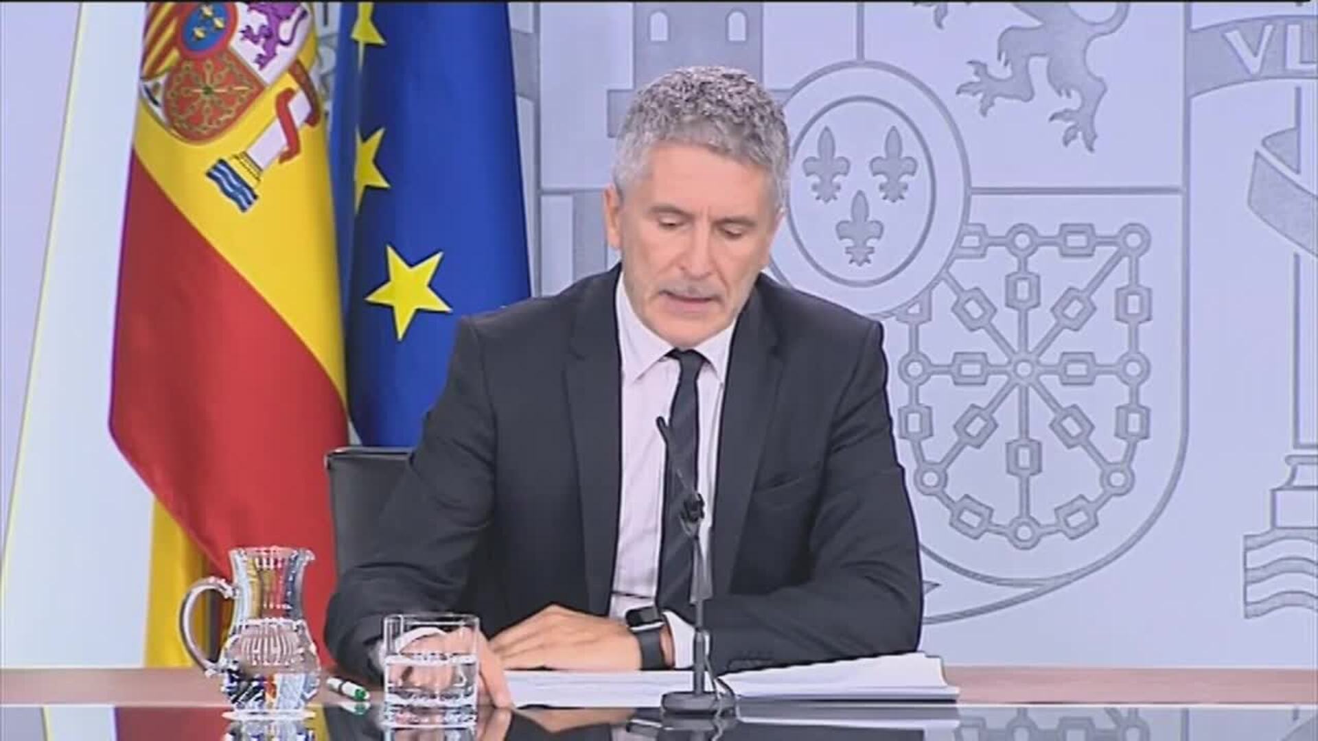 Marlaska dice que aplicarán el Código Penal con contundencia