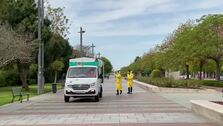 Coronavirus | En vídeo, el dron de Sadeco para desinfectar los espacios abiertos en Córdoba