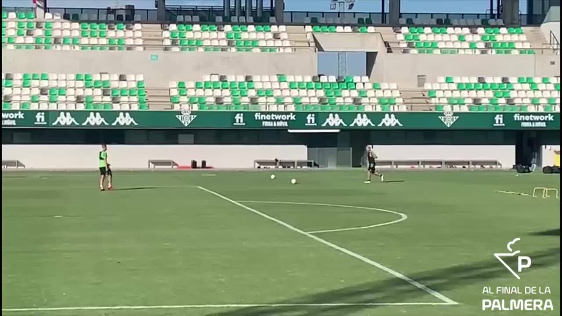 El especial entrenamiento de Canales, con unas gafas limitadoras de visión