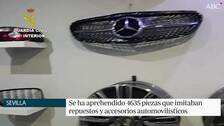 Una empresa de Sevilla, vinculada a una red dedicada a la falsificación de productos de la industria del automóvil