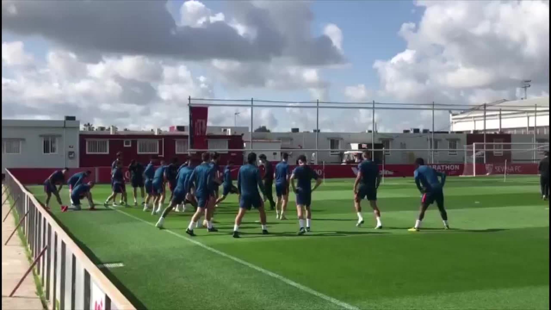 Entrenamiento del Sevilla FC