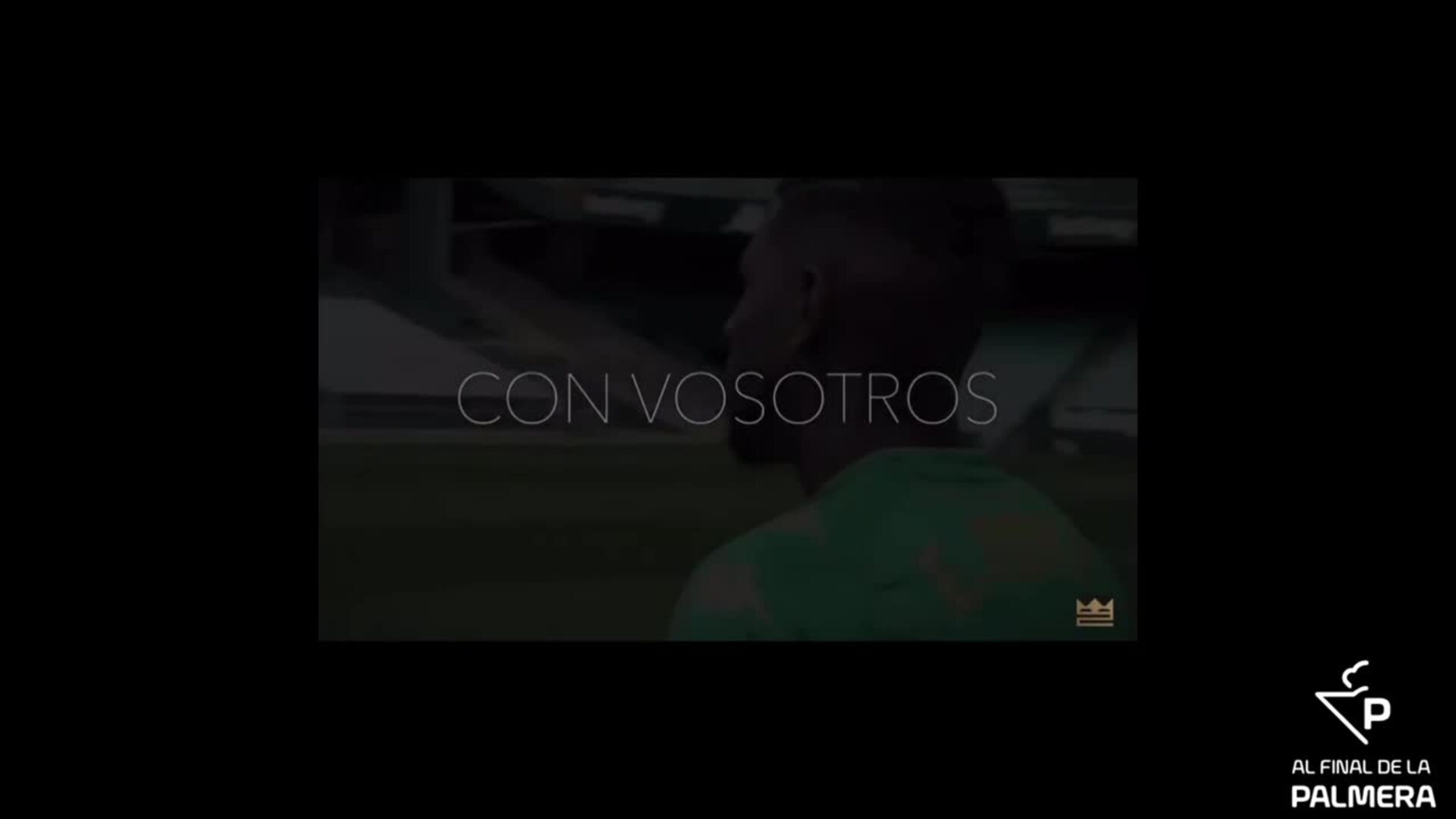 Emerson se despide del Betis cantando el himno: &quot;Aquí estamos todos...&quot;