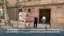 Sevilla dispone ya de 622.000 mascarillas del Gobierno para distribuir entre ayuntamientos y entidades sociales