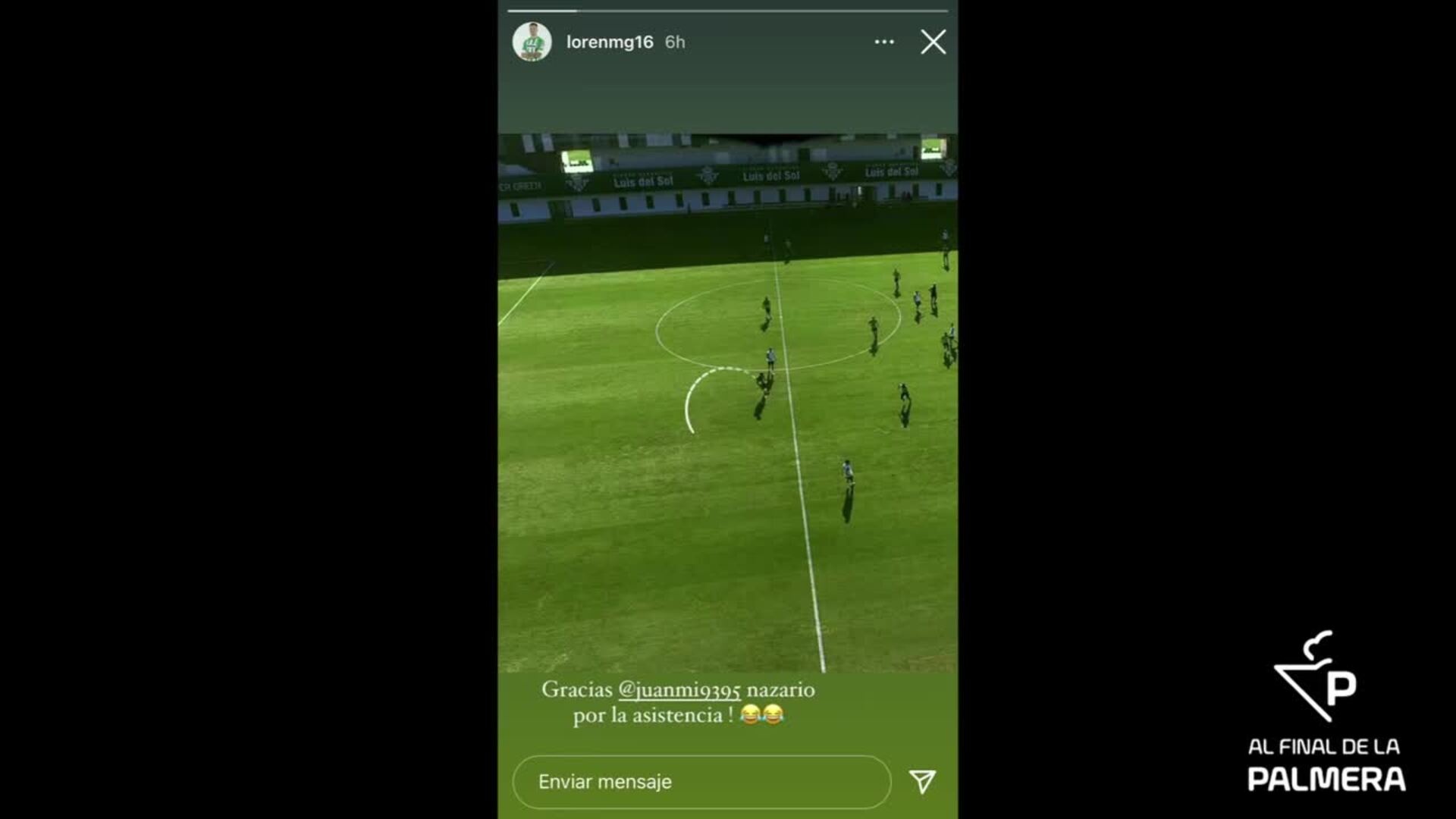 El golazo de Loren y con agradecimiento a &quot;Juanmi Nazario&quot;