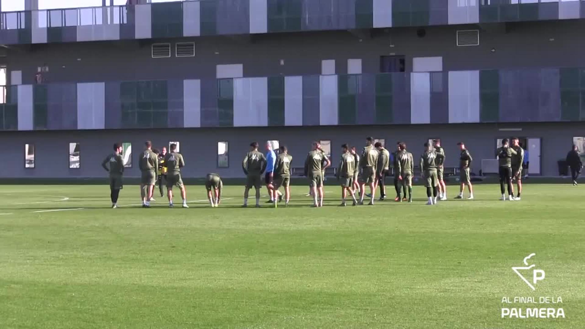 El último entrenamiento del año 2019 para el Real Betis