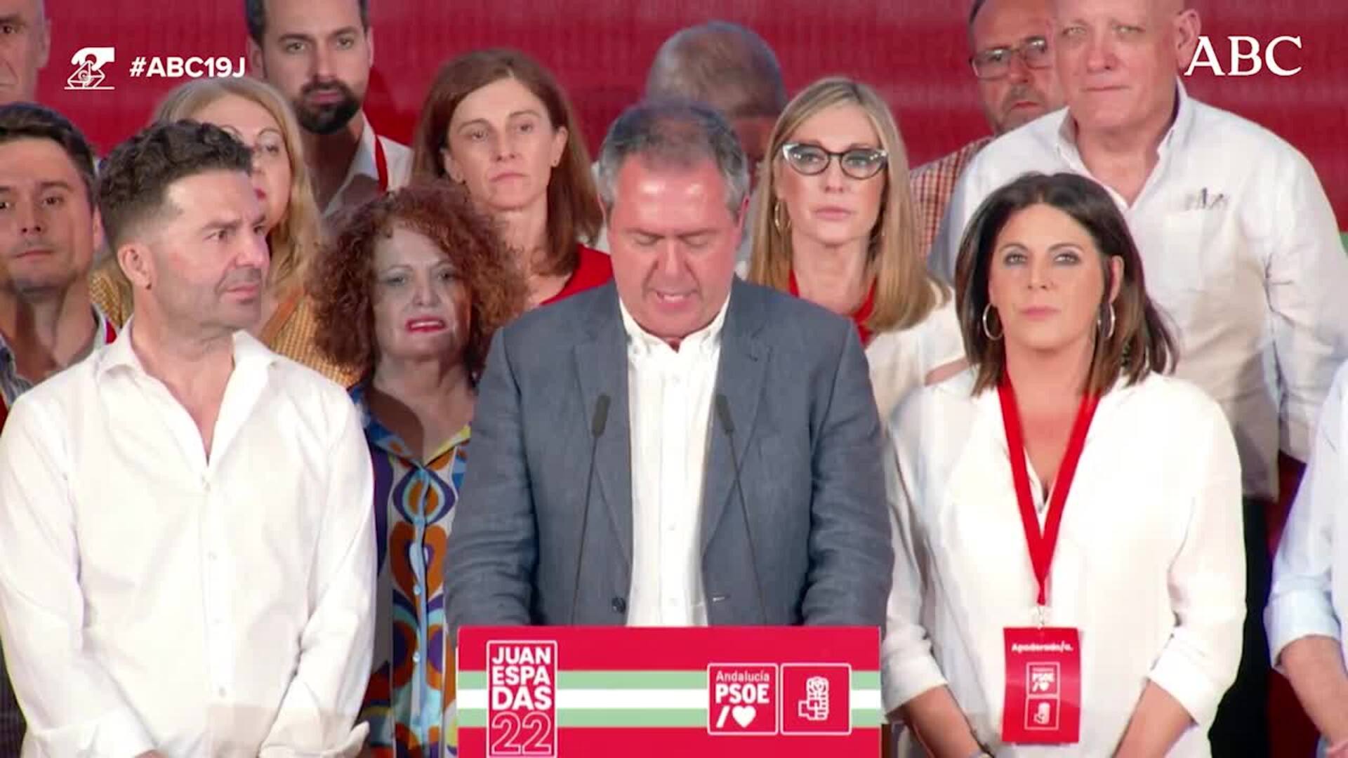Espadas (PSOE) da la enhorabuena a Juanma Moreno y anuncia una oposición «eficaz» y «útil»