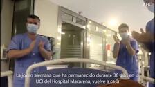 Vuelve a Alemania una estudiante que estuvo 38 días en la UCI del Virgen Macarena de Sevilla con Covid-19