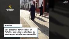 Denunciados seis vecinos de Peñaflor por simular una procesión el pasado Viernes Santo