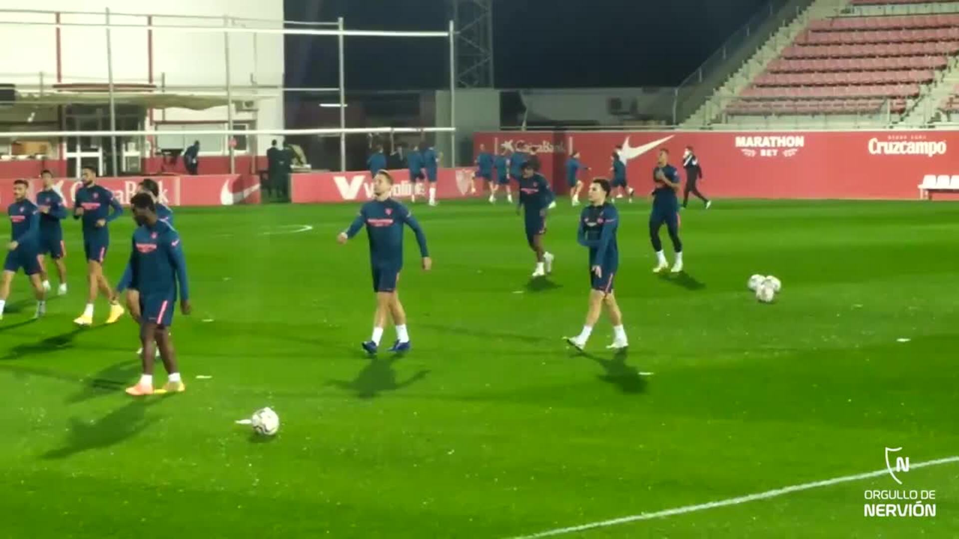 Entrenamiento del Sevilla FC del jueves