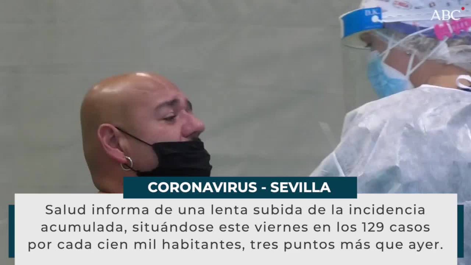 Continúa subiendo la incidencia acumulada de coronavirus en la provincia de Sevilla