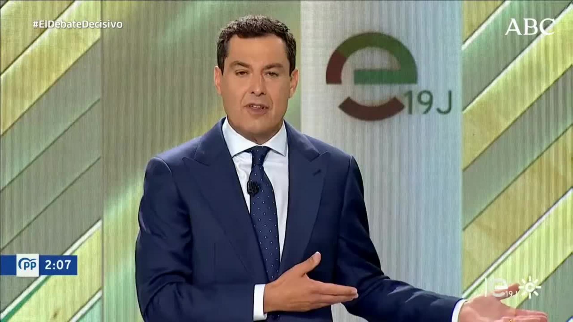 Las frases destacadas de Juanma Moreno en el &#039;debate decisivo&#039; de Canal Sur