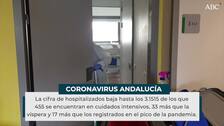 Vuelve a bajar la cifra de hospitalizados y contagios en Andalucía pero aumentan los casos en UCI