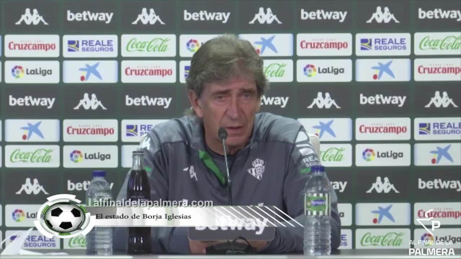 Pellegrini: &quot;Borja tuvo una pequeña molestias muscular; lo vamos a evaluar antes de viajar&quot;