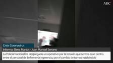 Despliegue policial en un hospital de Huelva tras estallar la tensión entre el personal y la Dirección