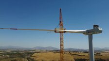 Iberdrola instala los aerogeneradores con las palas más grandes de España en Martín de la Jara