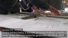 La participación en las elecciones generales del 10-N en Andalucía a las 14:00 horas cae tres puntos